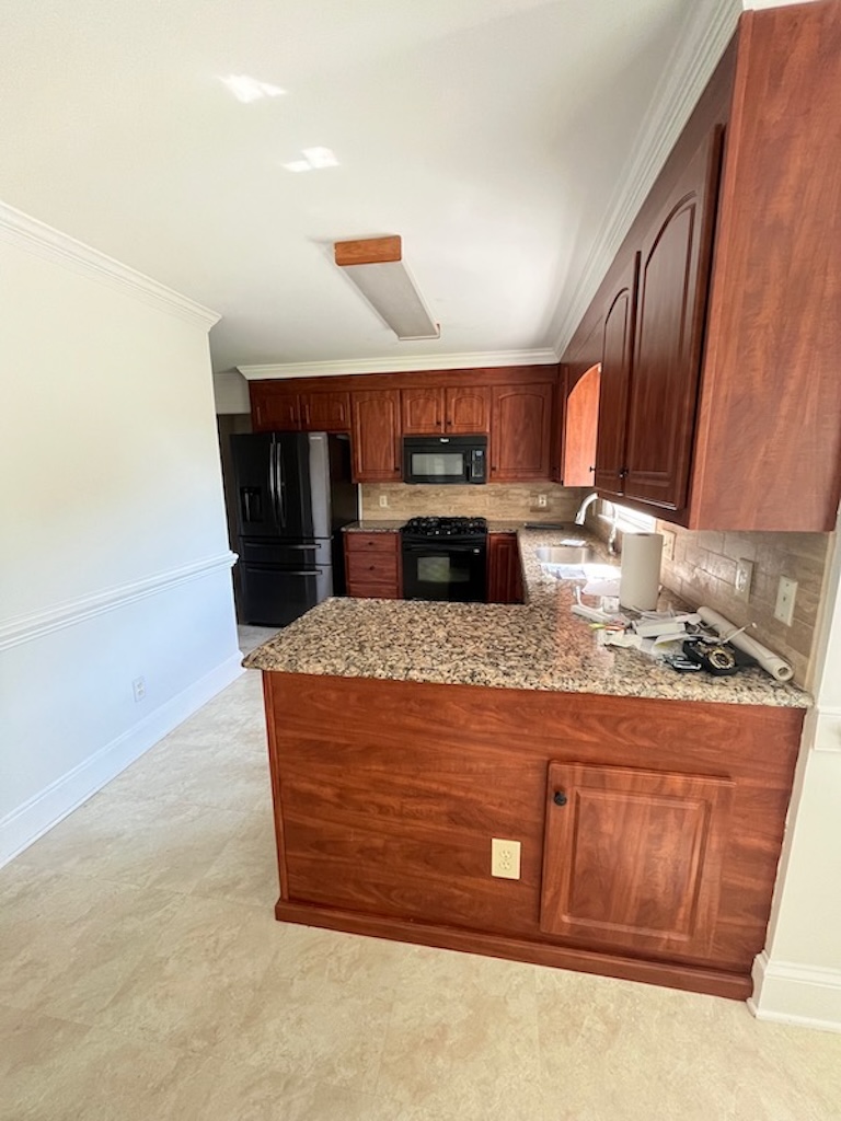 Kitchen before remodel in Greenville NC